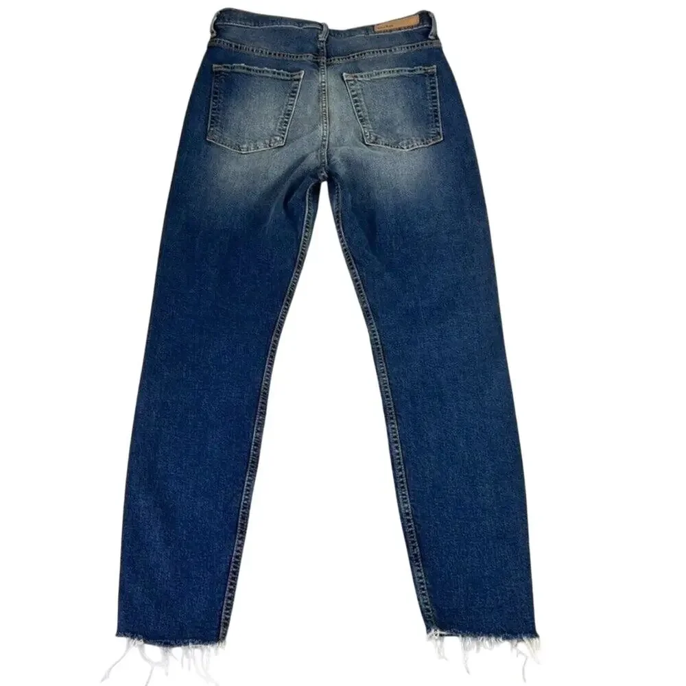 GRLFRND Jeans Women 30 Kendall Stretch High Rise Distressed Skinny Foxfire Wash